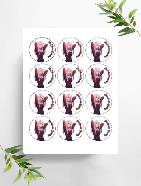 Anime Manga  Muffinaufleger, Ø ca. 6 cm, 0854x